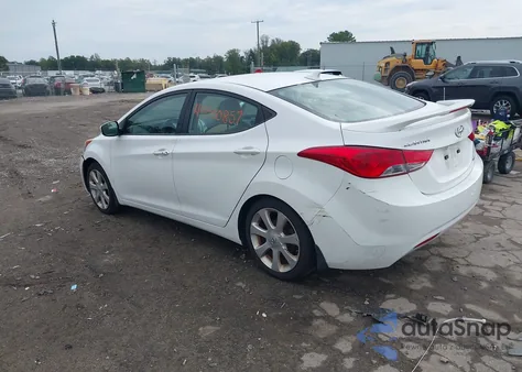2013 Hyundai Elantra Limited from USA, damaged, VIN 5NPDH4AE3DH401787